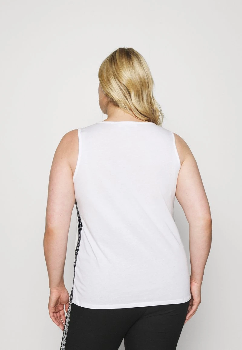 MICHAEL Michael Kors Damen LOGO TAPE TANK - Top - White 5 MICHAEL Michael Kors Damen LOGO TAPE TANK - Top - White – Bild 3
