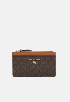 MICHAEL Michael Kors Damen JET SET CHARM SLIM CARD CASE - Geldbörse - Brown/acorn