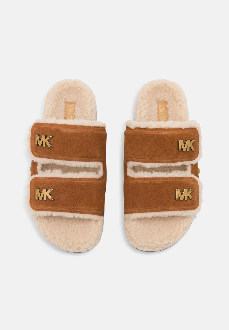 MICHAEL Michael Kors Damen STARK SLIDE - Pantolette Flach - Luggage 7 MICHAEL Michael Kors Damen STARK SLIDE - Pantolette Flach - Luggage – Bild 5