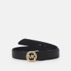 MICHAEL Michael Kors Damen LOGO BELT WITH HAND STITCHING - Gürtel - Black -MICHAEL Michael Kors Verkaufsgeschäft 06f18b3ccb104908afb78a186a7e2c02