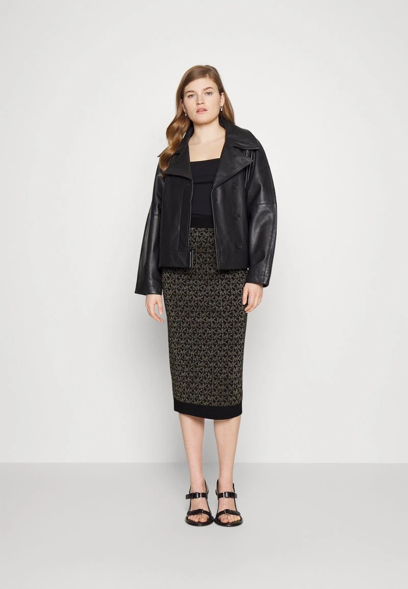 MICHAEL Michael Kors Damen PENCIL SKIRT - Bleistiftrock - Black/gold 4 MICHAEL Michael Kors Damen PENCIL SKIRT - Bleistiftrock - Black/gold – Bild 2