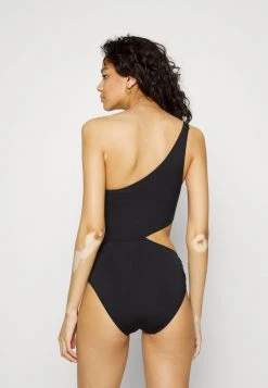 MICHAEL Michael Kors Damen ICONIC SOLIDS CUT OUT ONESHOULDER ONEPIECE - Badeanzug - Black -MICHAEL Michael Kors Verkaufsgeschäft 0ae9aa8ab415450ab91ee1af8329272a