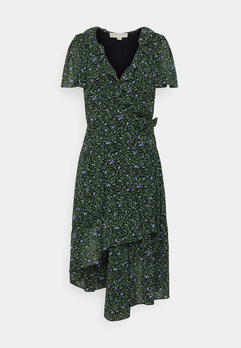 MICHAEL Michael Kors Damen MIDI WRAP - Cocktailkleid/festliches Kleid - Black 3 MICHAEL Michael Kors Damen MIDI WRAP - Cocktailkleid/festliches Kleid - Black