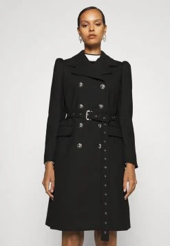 MICHAEL Michael Kors Damen PUFF SLEEVE COAT - Trenchcoat - Black