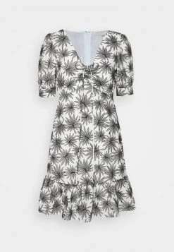 MICHAEL Michael Kors Damen LAWN MINI DRESS - Freizeitkleid - White/black -MICHAEL Michael Kors Verkaufsgeschäft 153b8babfe0c45658d5211abfad6f664