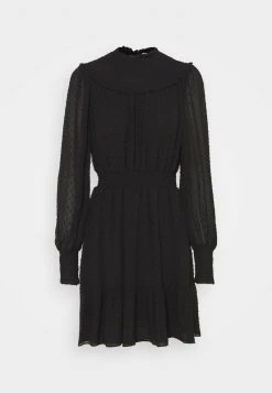 MICHAEL Michael Kors Damen SWISS DOT SMOCKED DRESS - Freizeitkleid - Black -MICHAEL Michael Kors Verkaufsgeschäft 157f432704584f538454d8682ae1e33f