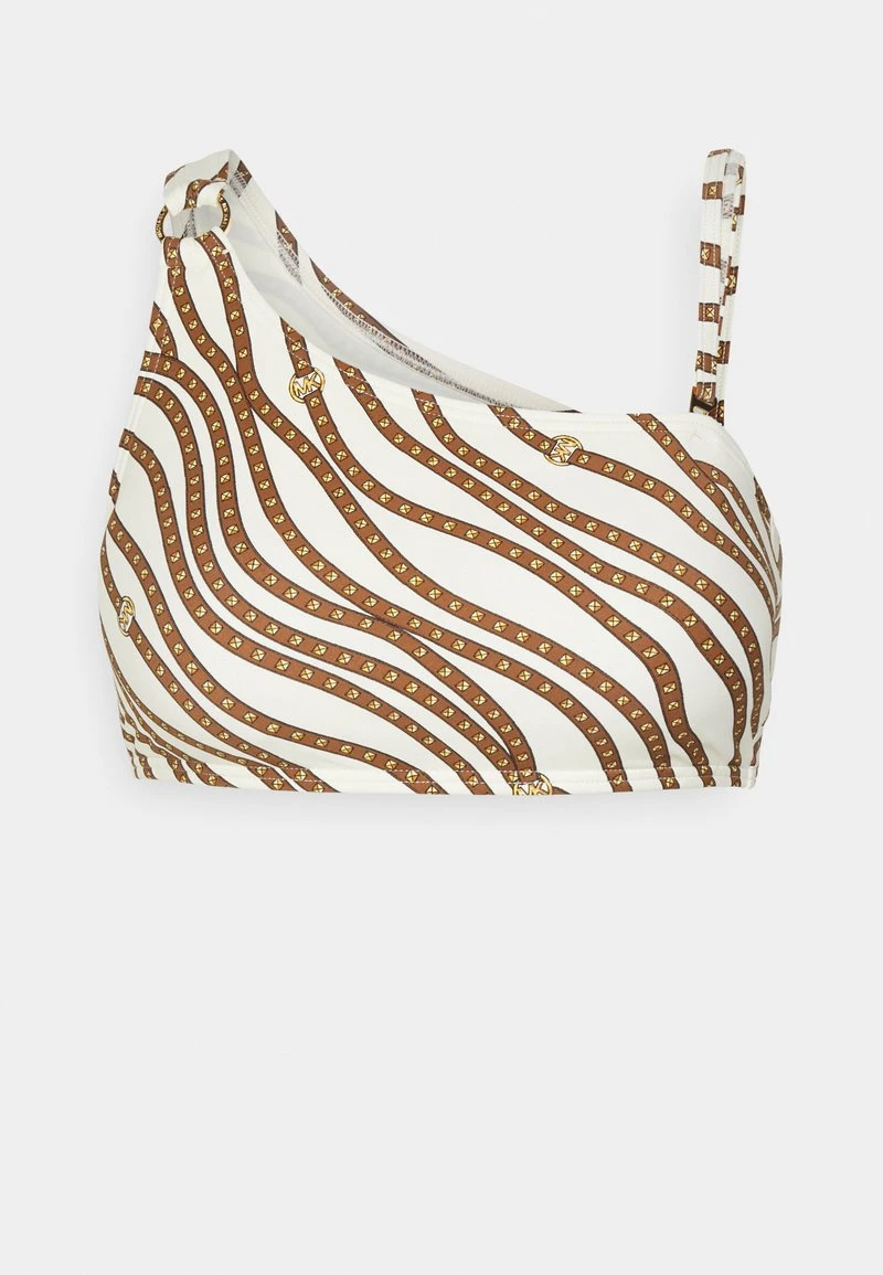 MICHAEL Michael Kors Damen DIAGONAL BELT LOGO RING ONESHOULDER - Bikini-Top - Bone 8 MICHAEL Michael Kors Damen DIAGONAL BELT LOGO RING ONESHOULDER - Bikini-Top - Bone – Bild 6