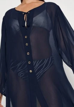 MICHAEL Michael Kors Damen LARGE GROMMET BUTTON FRONT COVERUP - Strandaccessoire - Navy 13 MICHAEL Michael Kors Damen LARGE GROMMET BUTTON FRONT COVERUP - Strandaccessoire - Navy -MICHAEL Michael Kors Verkaufsgeschäft 1e8d81eb30974a69811c0b47f3707f4e