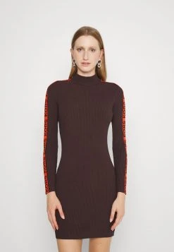 MICHAEL Michael Kors Damen TAPE - Strickkleid - Chocolate