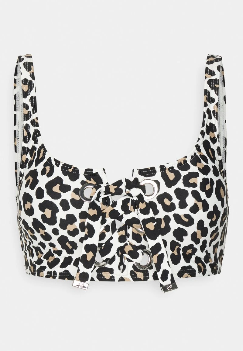 MICHAEL Michael Kors Damen LEOPARD UP BRALETTE - Bikini-Top - Khaki 7 MICHAEL Michael Kors Damen LEOPARD UP BRALETTE - Bikini-Top - Khaki – Bild 5