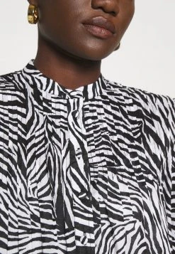 MICHAEL Michael Kors Damen LAWN ZEBRA MINI - Blusenkleid - White/black -MICHAEL Michael Kors Verkaufsgeschäft 25c20fb37f934078b21b911cf72002a4