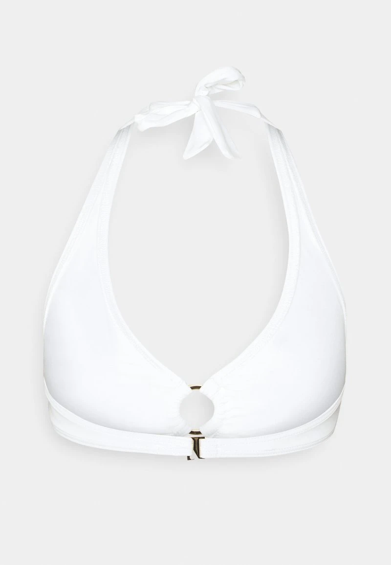 MICHAEL Michael Kors Damen ICONIC SOLIDS HALTER - Bikini-Top - White 4 MICHAEL Michael Kors Damen ICONIC SOLIDS HALTER - Bikini-Top - White – Bild 2