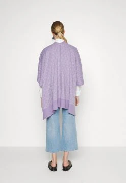 MICHAEL Michael Kors Damen BOLD INTARSIA PONCHO - Cape - Lavender Mist -MICHAEL Michael Kors Verkaufsgeschäft 2ec7840a4340483c9e299e6cfb8a60fc
