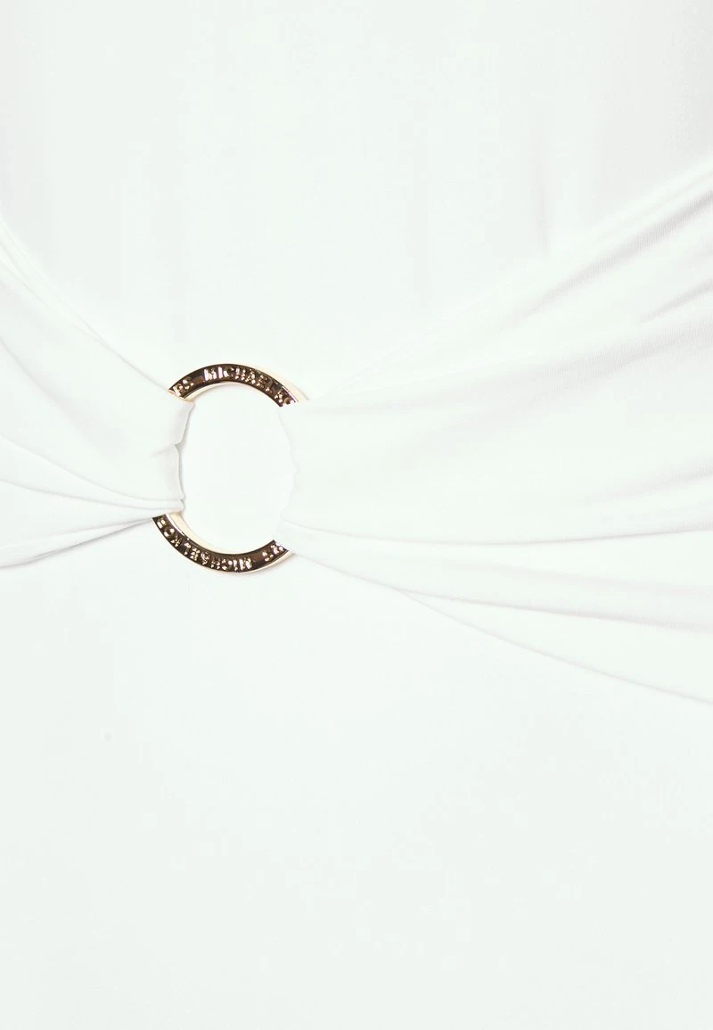 MICHAEL Michael Kors Damen ICONIC SOLIDS SASH LOGO V NECK ONEPIECE - Badeanzug - White 5 MICHAEL Michael Kors Damen ICONIC SOLIDS SASH LOGO V NECK ONEPIECE - Badeanzug - White – Bild 3