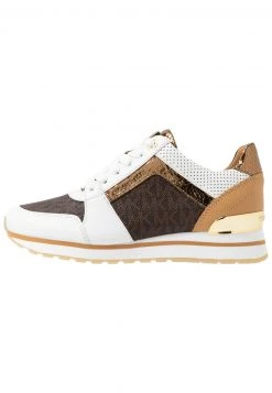 MICHAEL Michael Kors Damen BILLIE TRAINER - Sneaker Low - Optic White/brown 10 MICHAEL Michael Kors Damen BILLIE TRAINER - Sneaker Low - Optic White/brown -MICHAEL Michael Kors Verkaufsgeschäft 3163cf6bb8b142e3b1f8b08854c9495f