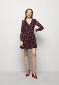 MICHAEL Michael Kors Damen FLORAL PRINTED MINI DRESS - Freizeitkleid - Berry