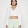 MICHAEL Michael Kors Damen PALM EYELET CROP TOP - Langarmshirt - White 1 MICHAEL Michael Kors Damen PALM EYELET CROP TOP - Langarmshirt - White -MICHAEL Michael Kors Verkaufsgeschäft 3481332e0bc84cbab0f6841c828913e2