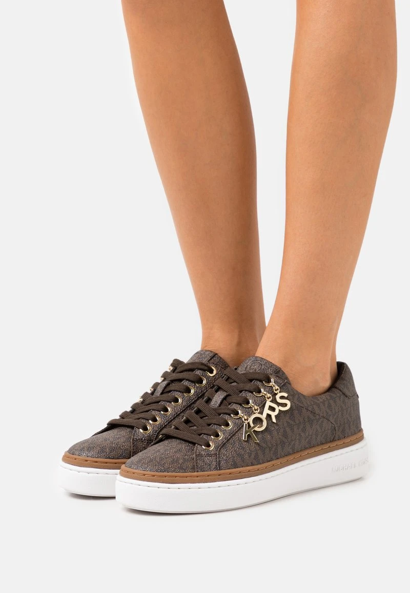 MICHAEL Michael Kors Damen CHAPMAN LACE UP - Sneaker Low - Brown 3 MICHAEL Michael Kors Damen CHAPMAN LACE UP - Sneaker Low - Brown