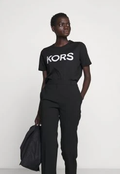 MICHAEL Michael Kors Damen T-Shirt Print - Black/silver -MICHAEL Michael Kors Verkaufsgeschäft 3cb8143b064c445a87bc22a536d91a0a
