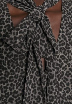 MICHAEL Michael Kors Damen CHEETAH TIE - Bluse - Malachitegry -MICHAEL Michael Kors Verkaufsgeschäft 40a0268cbd9d400faa1dc67c052fb08b