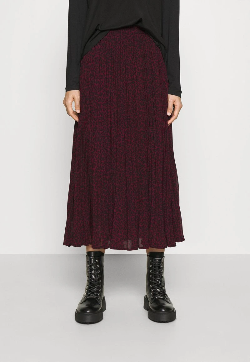MICHAEL Michael Kors Damen PLEATED SKIRT - A-Linien-Rock - Dark Ruby 3 MICHAEL Michael Kors Damen PLEATED SKIRT - A-Linien-Rock - Dark Ruby
