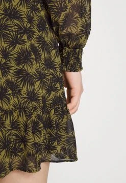 MICHAEL Michael Kors Damen PALMETTO SMOCK DRESS - Freizeitkleid - Smoky Olive 15 MICHAEL Michael Kors Damen PALMETTO SMOCK DRESS - Freizeitkleid - Smoky Olive -MICHAEL Michael Kors Verkaufsgeschäft 464064d54cd848b68dcc2915284781f2