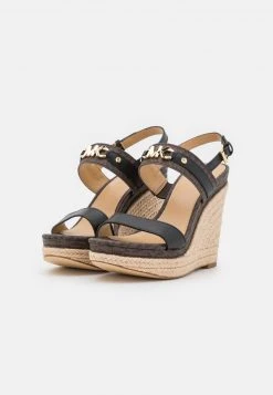 MICHAEL Michael Kors Damen FARRAH WEDGE - Plateausandalette - Brown/black -MICHAEL Michael Kors Verkaufsgeschäft 47e82339cd574df9bfcbf5e128241405