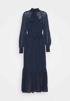 MICHAEL Michael Kors Damen PERFECTION DOTS DRESS - Maxikleid - Dark Blue -MICHAEL Michael Kors Verkaufsgeschäft 491791b8bd2e44058357b617eb96081e