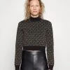 MICHAEL Michael Kors Damen DOT CROP TOP - Strickpullover - Black/gold -MICHAEL Michael Kors Verkaufsgeschäft 4b36fd28f93344f7b89f135e3d8b1cda