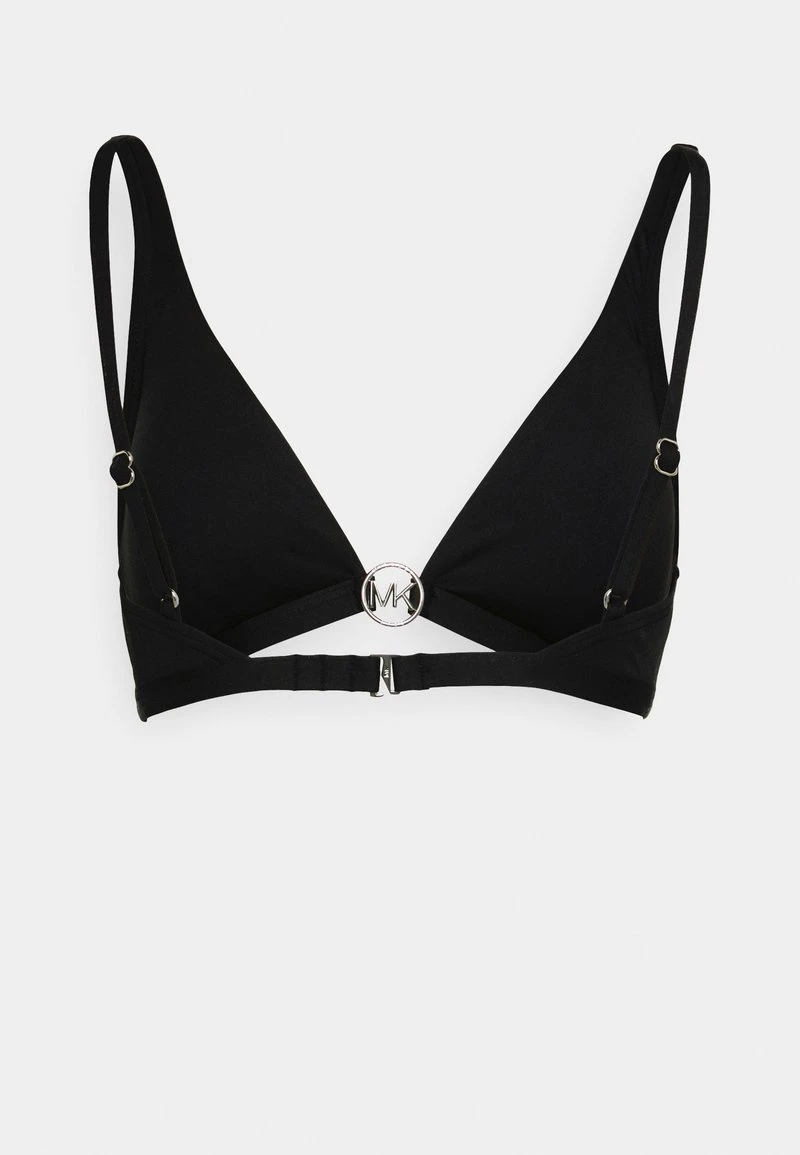 MICHAEL Michael Kors Damen ICONIC SOLIDS TRIANGLE - Bikini-Top - Black 4 MICHAEL Michael Kors Damen ICONIC SOLIDS TRIANGLE - Bikini-Top - Black – Bild 2