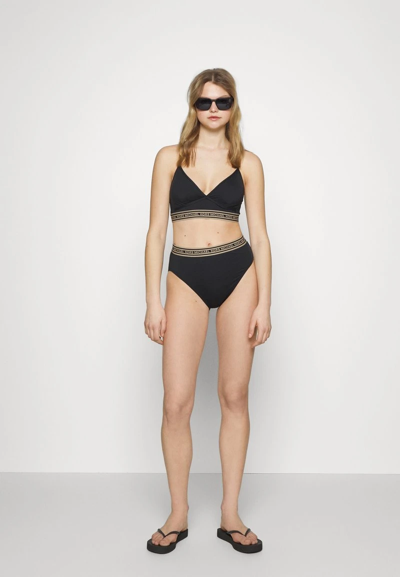 MICHAEL Michael Kors Damen LOGO ELASTIC SPORTY BRALETTE - Bikini-Top - Black 4 MICHAEL Michael Kors Damen LOGO ELASTIC SPORTY BRALETTE - Bikini-Top - Black – Bild 2