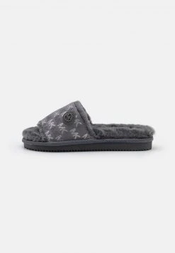 MICHAEL Michael Kors Damen JANIS SLIDE - Hausschuh - Heather Grey -MICHAEL Michael Kors Verkaufsgeschäft 562a767a8c934dc8a6ef30aae32cb207
