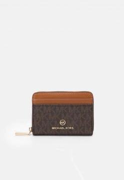 MICHAEL Michael Kors Damen JET SET CHARM COIN CARD CASE - Geldbörse - Brown/acorn