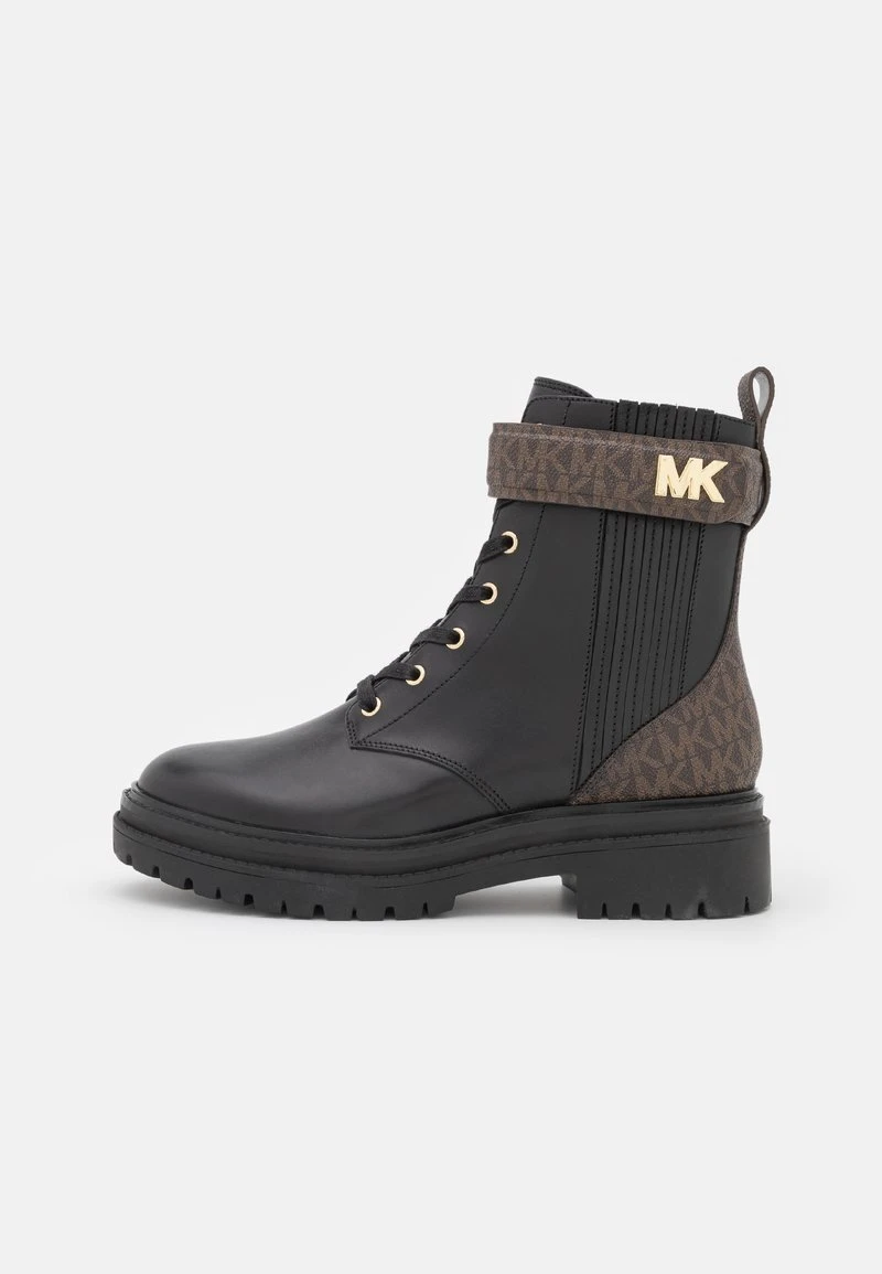 MICHAEL Michael Kors Damen STARK BOOTIE - Schnürstiefelette - Black/brown 4 MICHAEL Michael Kors Damen STARK BOOTIE - Schnürstiefelette - Black/brown – Bild 2