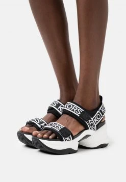 MICHAEL Michael Kors Damen OLYMPIA - Plateausandalette - Black/white