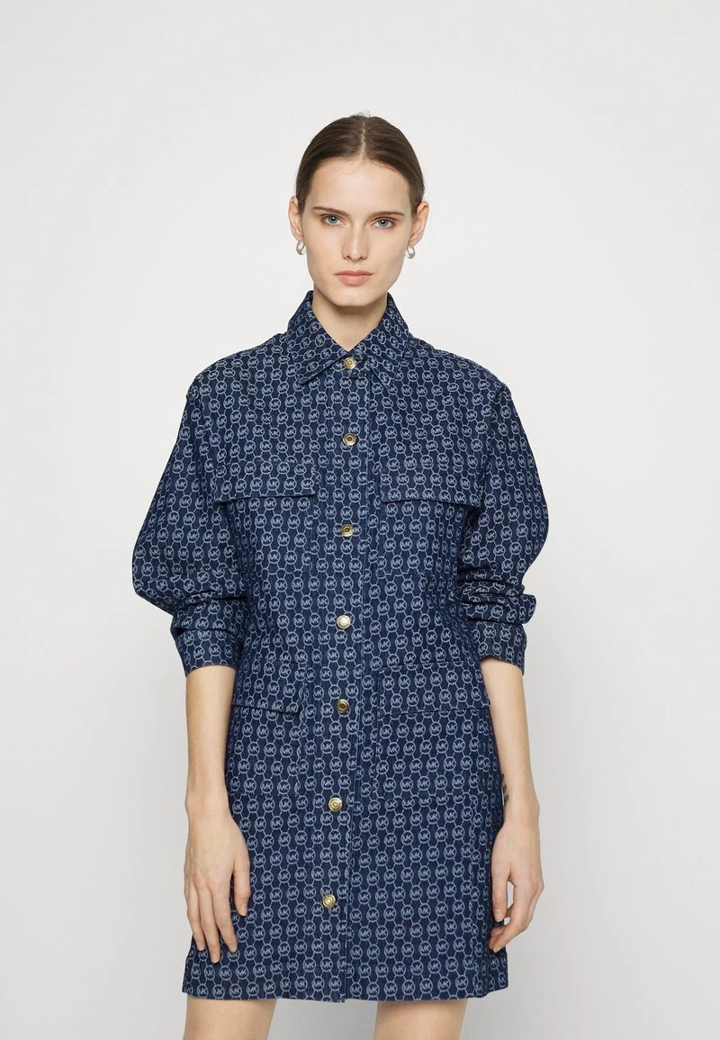 MICHAEL Michael Kors Damen LOGO DRESS - Jeanskleid - Indigo 3 MICHAEL Michael Kors Damen LOGO DRESS - Jeanskleid - Indigo