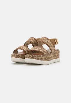 MICHAEL Michael Kors Damen PRESLEY - Plateausandalette - Beige/ebony -MICHAEL Michael Kors Verkaufsgeschäft 672885a73a254fad880fbd103d63b37e