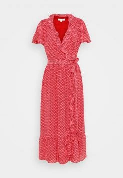 MICHAEL Michael Kors Damen PRINTED MIDI DRESS - Freizeitkleid - Crimson -MICHAEL Michael Kors Verkaufsgeschäft 6cccf85e445f428d97ccabbb5150d502