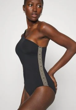 MICHAEL Michael Kors Damen LOGO CUT OUT ONE SHOULDER ONEPIECE - Badeanzug - Black 11 MICHAEL Michael Kors Damen LOGO CUT OUT ONE SHOULDER ONEPIECE - Badeanzug - Black -MICHAEL Michael Kors Verkaufsgeschäft 781604ff5086432289f1b874eb0b3f4d