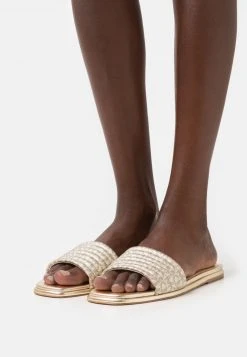 MICHAEL Michael Kors Damen SADLER SLIDE - Pantolette Flach - Pale Gold