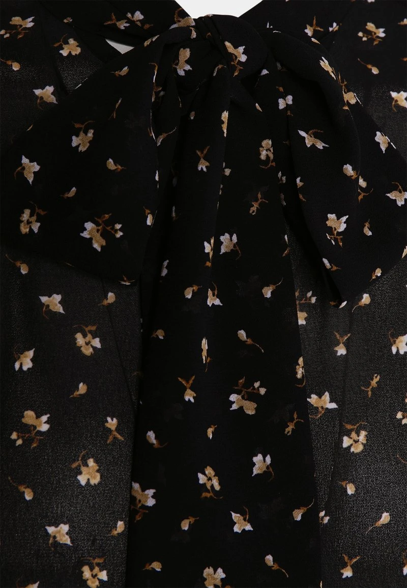 MICHAEL Michael Kors Damen DITSY BOW BLOUSE - Hemdbluse - Black/khaki 5 MICHAEL Michael Kors Damen DITSY BOW BLOUSE - Hemdbluse - Black/khaki – Bild 3