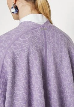 MICHAEL Michael Kors Damen BOLD INTARSIA PONCHO - Cape - Lavender Mist -MICHAEL Michael Kors Verkaufsgeschäft 8250fe3ec0ef4e3291550698680f16f3