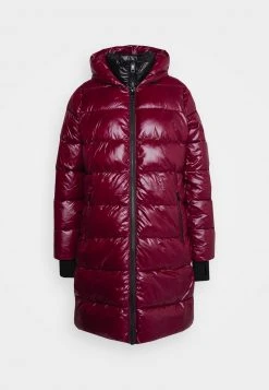 MICHAEL Michael Kors Damen DETAIL COAT WITH HORIZONTAL QUILTING ZIPPER - Wintermantel - Dark Ruby
