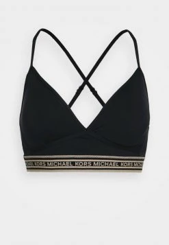 MICHAEL Michael Kors Damen LOGO ELASTIC SPORTY BRALETTE - Bikini-Top - Black 12 MICHAEL Michael Kors Damen LOGO ELASTIC SPORTY BRALETTE - Bikini-Top - Black -MICHAEL Michael Kors Verkaufsgeschäft 88ec1c62d3fd435bbf60cb4c25145f2c
