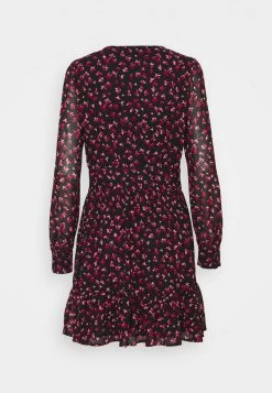 MICHAEL Michael Kors Damen FLORAL PRINTED MINI DRESS - Freizeitkleid - Berry -MICHAEL Michael Kors Verkaufsgeschäft 89c390ba269e40fea0d9d7a453682023