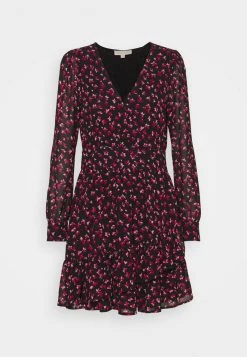 MICHAEL Michael Kors Damen FLORAL PRINTED MINI DRESS - Freizeitkleid - Berry -MICHAEL Michael Kors Verkaufsgeschäft 8c098540cbed48c59d2b0a3efc70391c