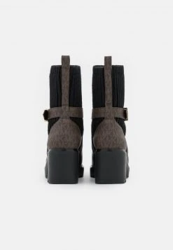 MICHAEL Michael Kors Damen KEISHA SOCK BOOTIE - Plateaustiefelette - Black/brown -MICHAEL Michael Kors Verkaufsgeschäft 8e334c9e96f940d98ed7757a5e367bd4