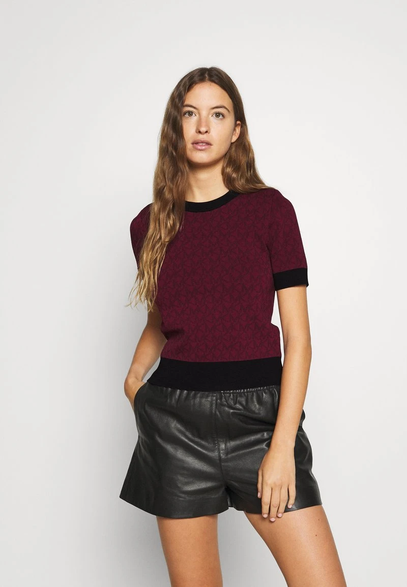 MICHAEL Michael Kors Damen LOGO - T-Shirt Print - Dark Ruby 3 MICHAEL Michael Kors Damen LOGO - T-Shirt Print - Dark Ruby