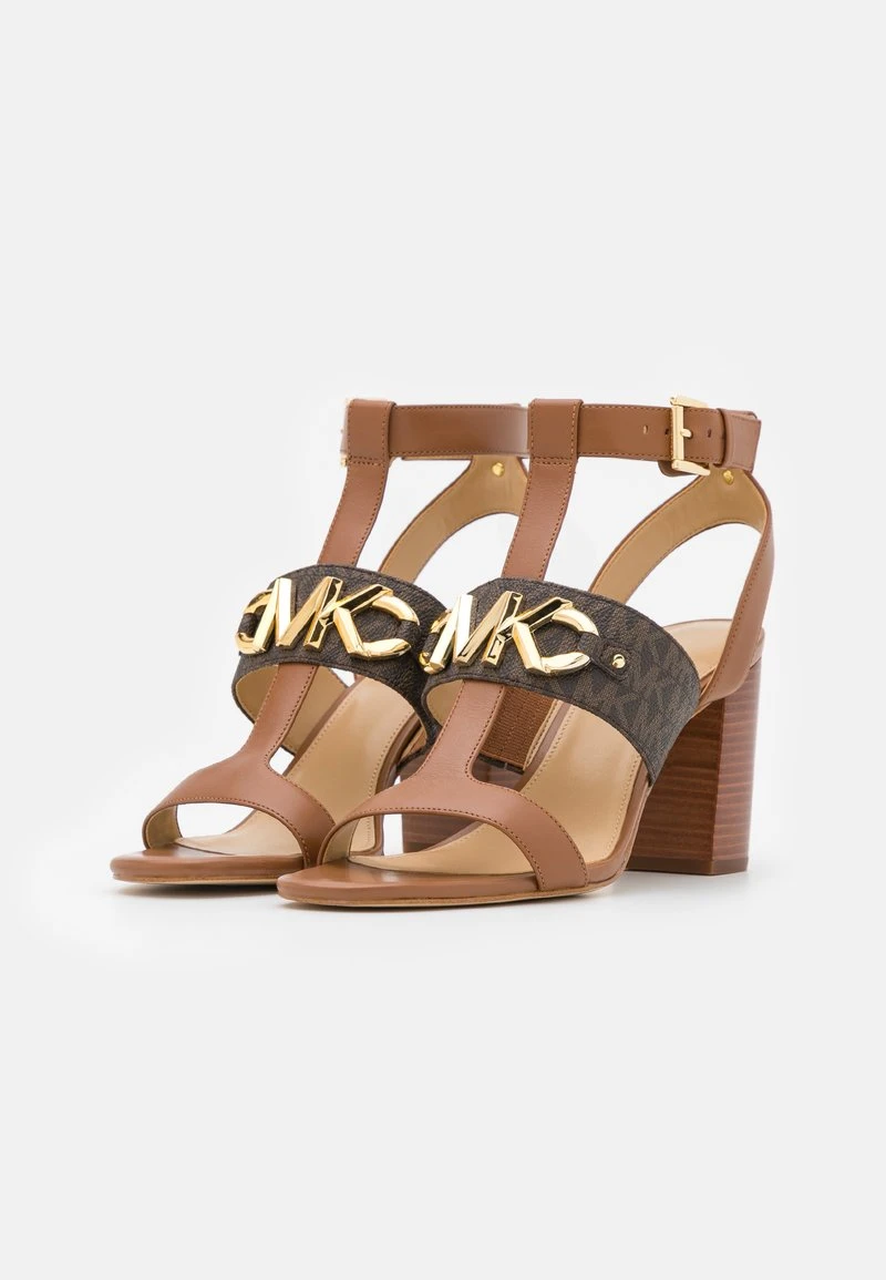 MICHAEL Michael Kors Damen IZZY T STRAP - High Heel Sandalette - Brown/multi-coloured 5 MICHAEL Michael Kors Damen IZZY T STRAP - High Heel Sandalette - Brown/multi-coloured – Bild 3