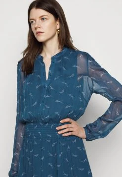 MICHAEL Michael Kors Damen SIG LOGO PRINT DRESS - Blusenkleid - River Blue -MICHAEL Michael Kors Verkaufsgeschäft 933c18d88bd24eeaa46b85a6ed14b1fc